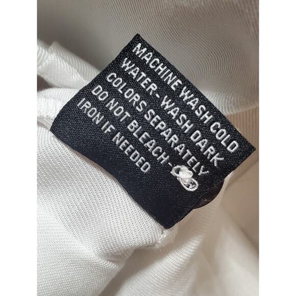 T&W Designs Womens White Tencel Collared Long Sleeve Button Down Casual Shirt XS - Picture 12 of 12